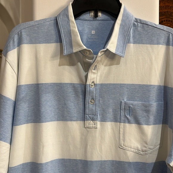 Johnnie O Mens Striped Shirt Size XL Polo - Picture 3 of 6